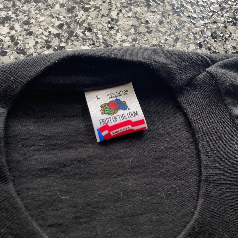 1990 8th Annual Memorial Day Run Black T-Shirt View 4